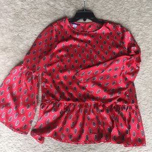 Beautiful red blouse!